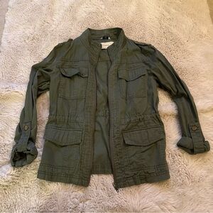 Anthropologie Caslon green jacket size small